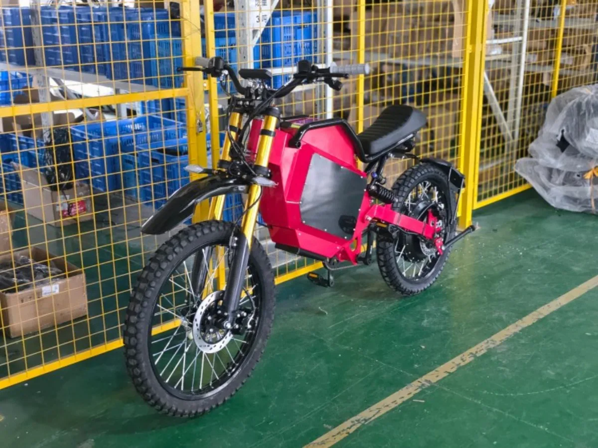 84V 70Ah Brushless Electric Off-Road Bike 25kW Motor High-Carbon Steel Frame — Media 3