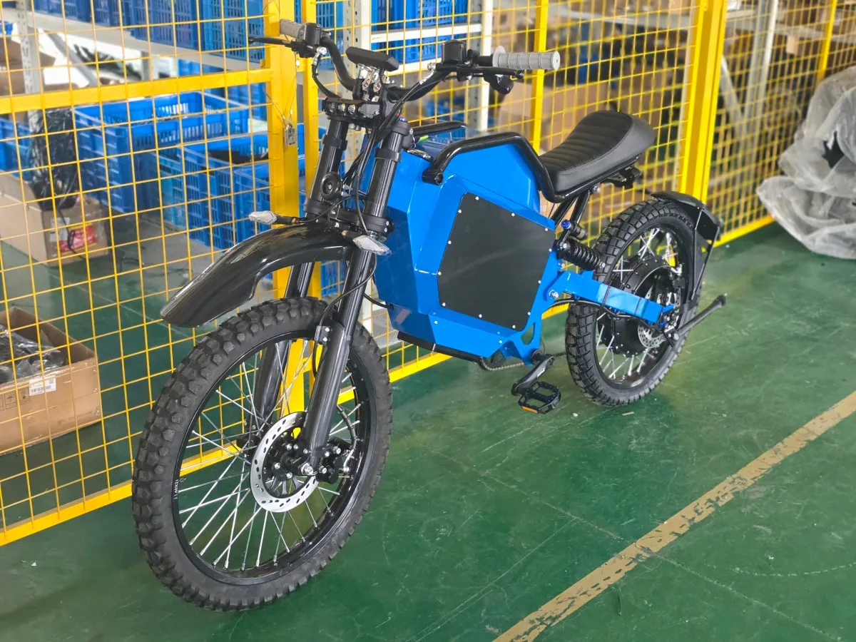 84V 70Ah Brushless Electric Off-Road Bike 25kW Motor High-Carbon Steel Frame — Media 4