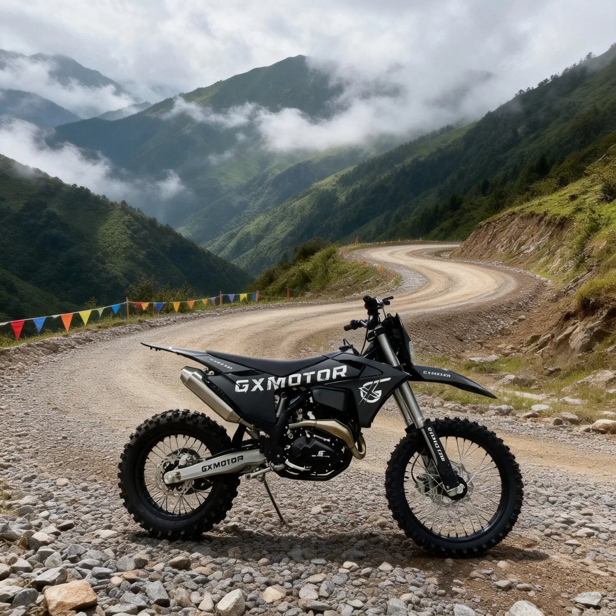 300cc Four-Stroke Air-Cooled Competition Dirt Bike – 21HP, 6-Speed, Balance Shaft — Media 5