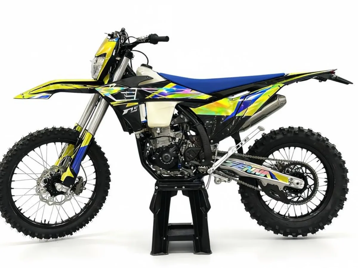 450cc Water-Cooled Off-Road Motorcycle, 43.5 HP, Dual Adjustable