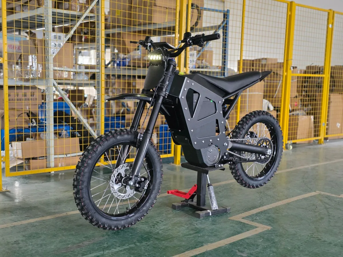 22KW Mid-Drive Electric Mountain Bike 72V58AH Lithium Battery Aluminum Frame — Media 3
