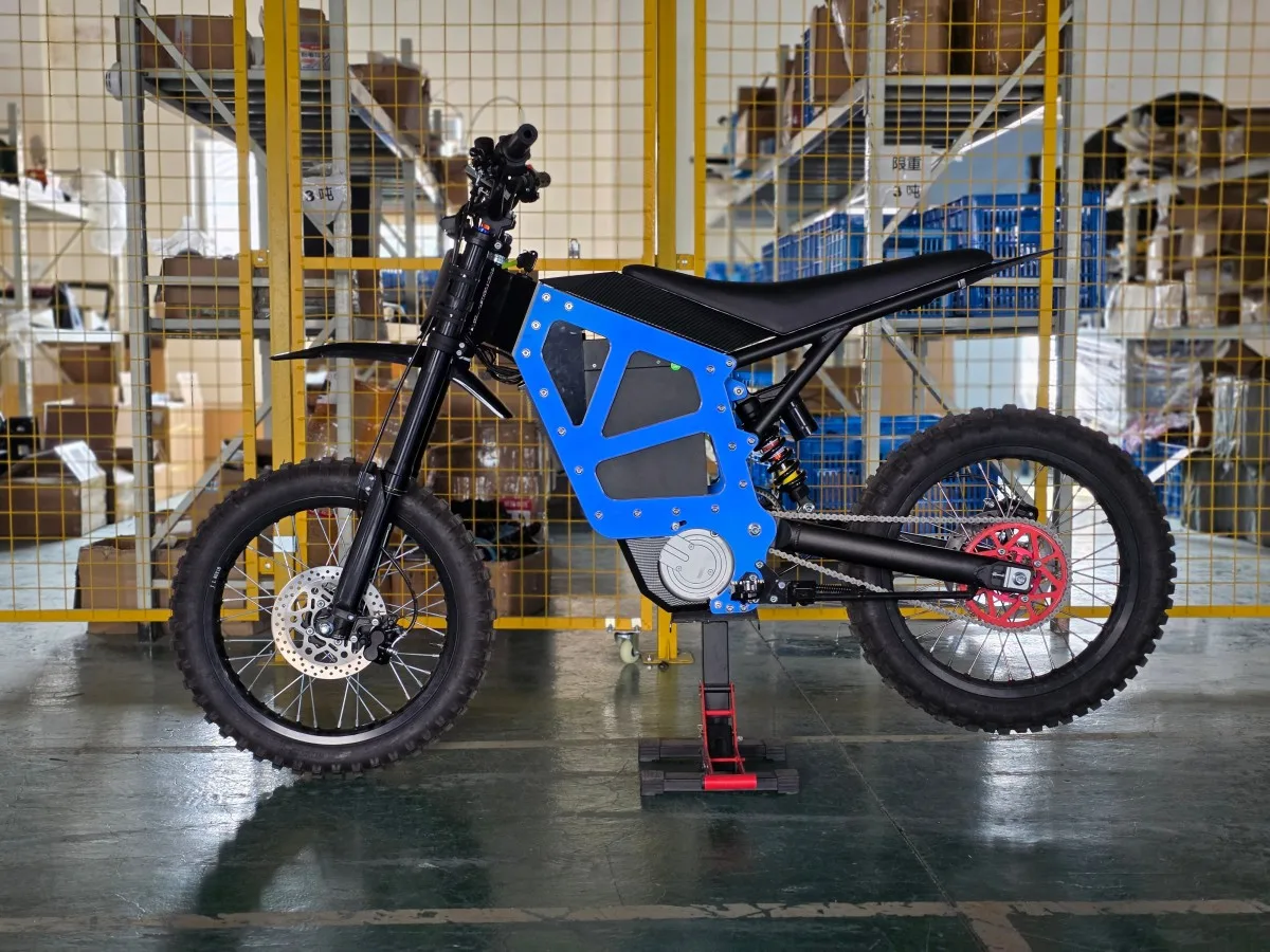 22KW Mid-Drive Electric Mountain Bike 72V58AH Lithium Battery Aluminum Frame — Media 5