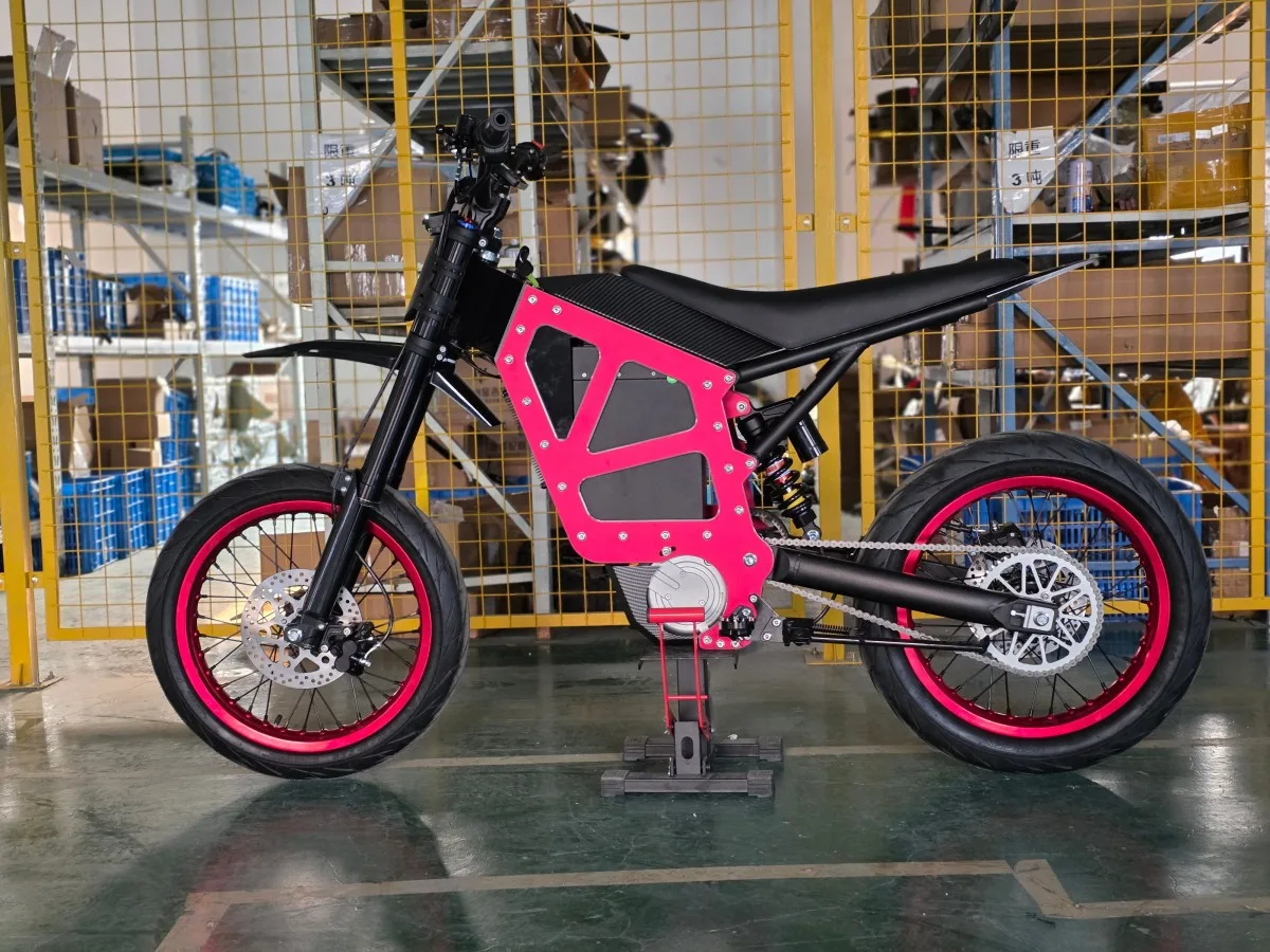 22KW Mid-Drive Electric Mountain Bike 72V58AH Lithium Battery Aluminum Frame — Media 6