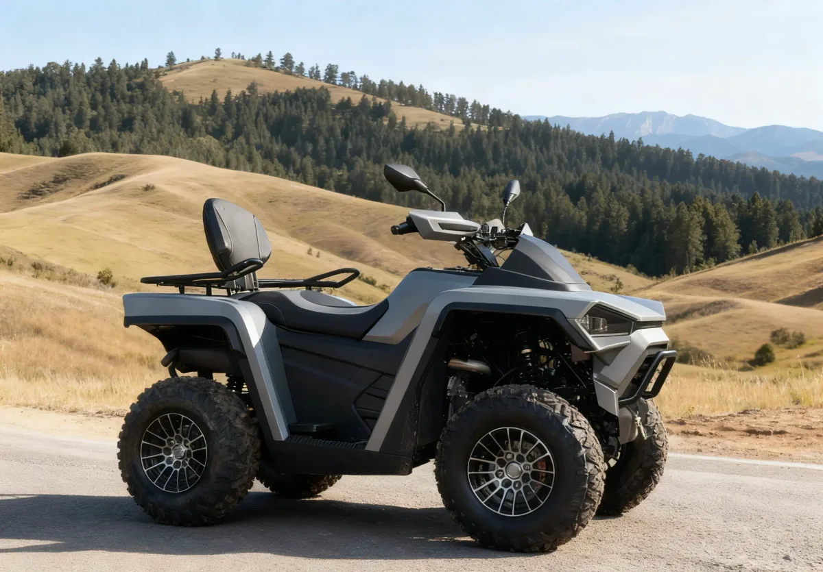 600CC 4x4 Adult Gasoline Utility ATV with Electric Start & Automatic Shaft Drive — Media 3