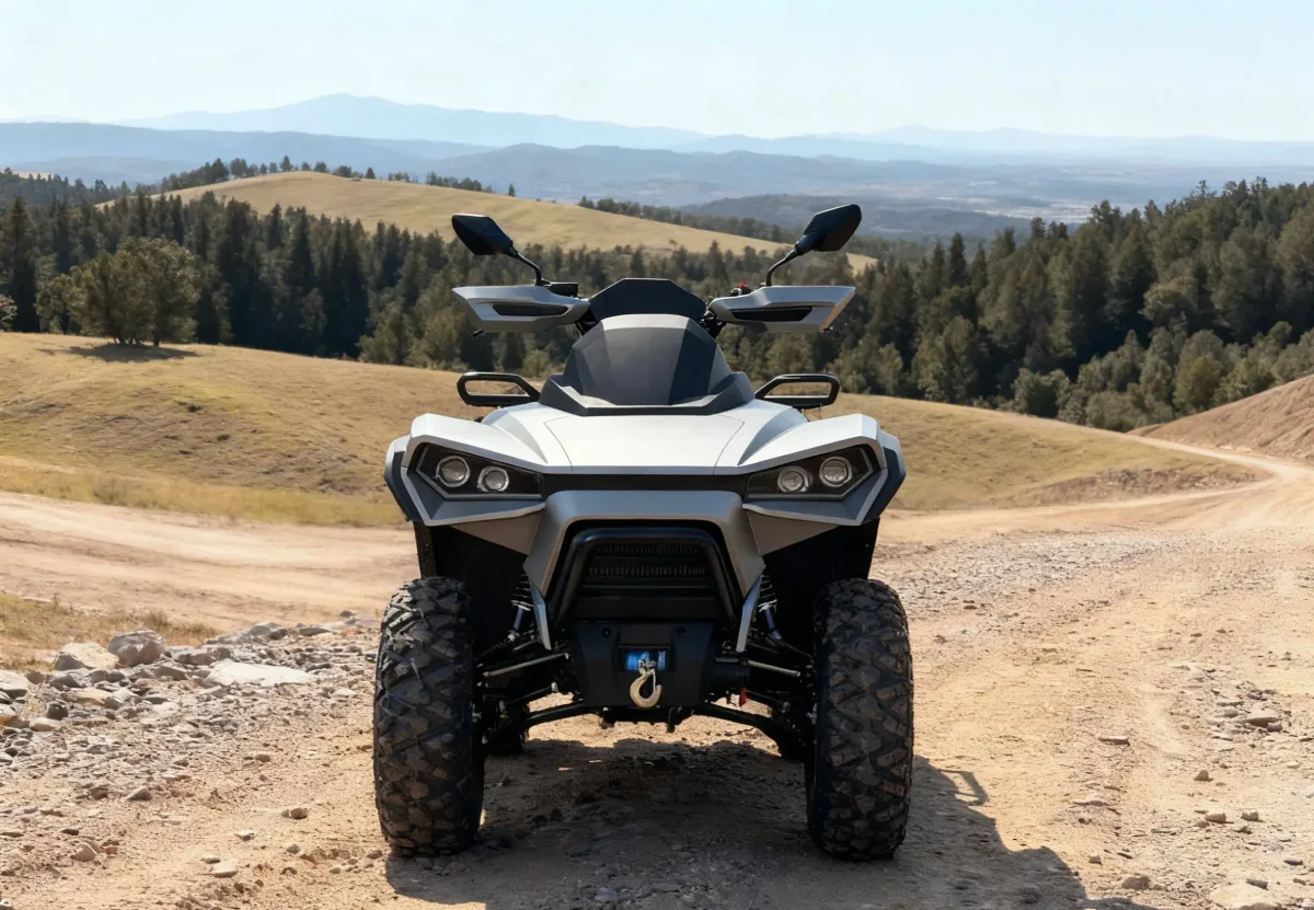 600CC 4x4 Adult Gasoline Utility ATV with Electric Start & Automatic Shaft Drive — Media 4