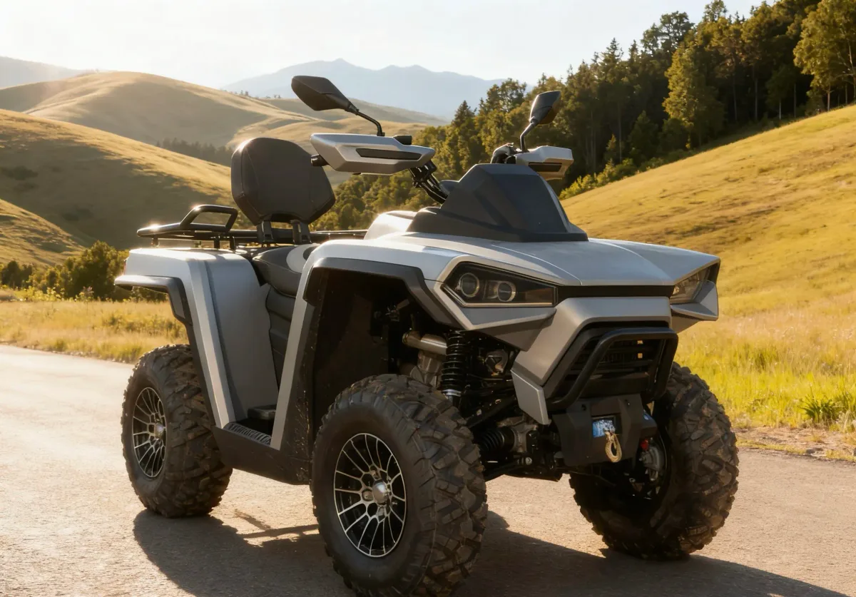 600CC 4x4 Adult Gasoline Utility ATV with Electric Start & Automatic Shaft Drive — Media 5