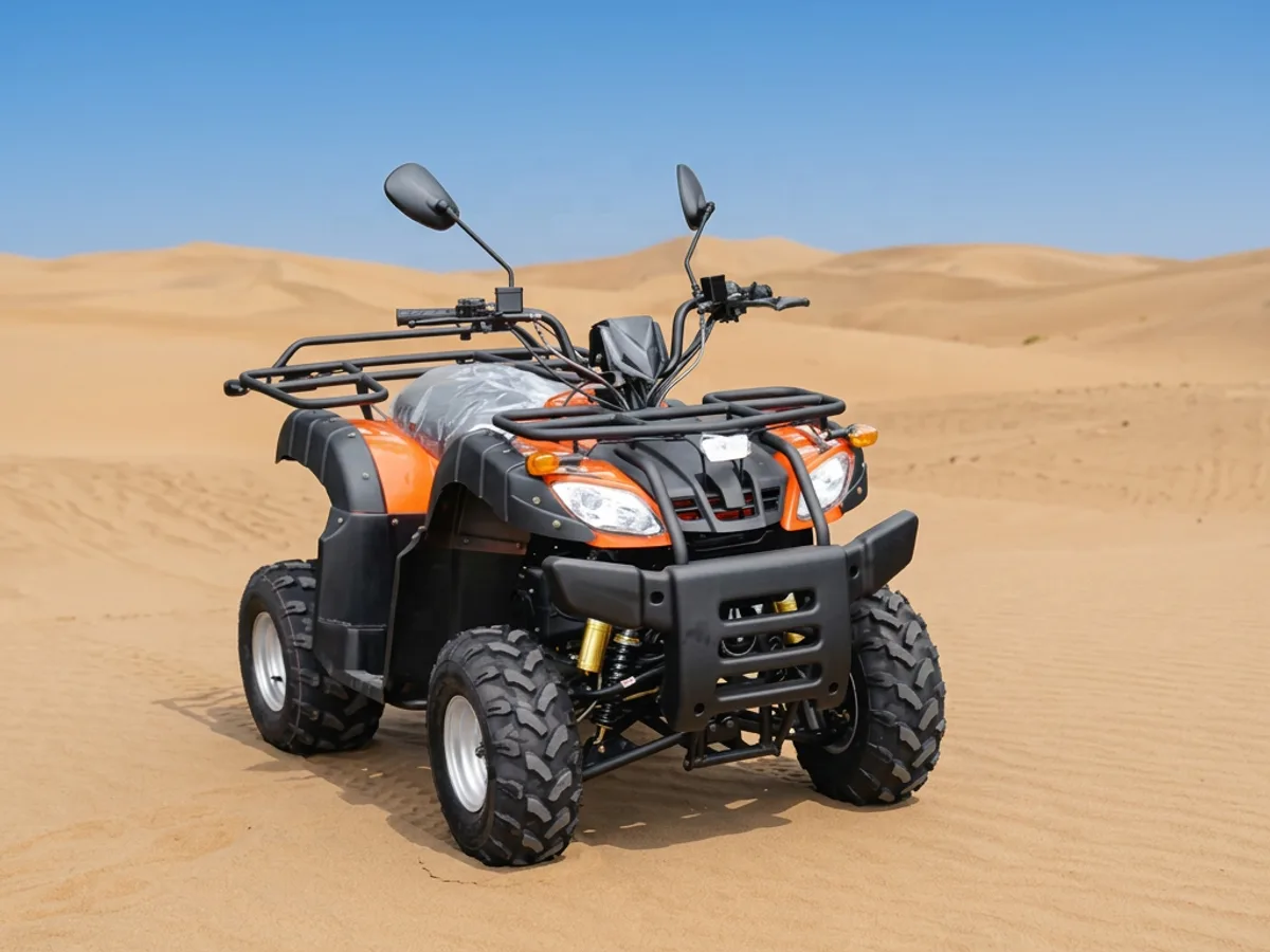 200cc Adult ATV 4-Stroke Oil-Cooled Automatic 2WD Front & Rear Disc Brakes
