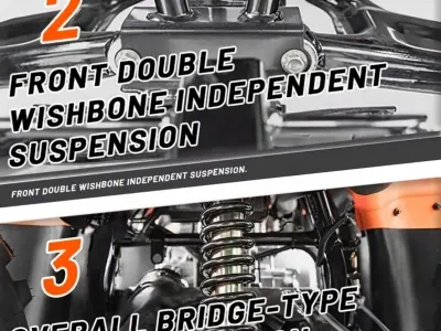 250cc 4-Stroke Water-Cooled Off-Road ATV – 16HP 2WD Manual Shaft-Drive w/ Diff Lock — Media 3