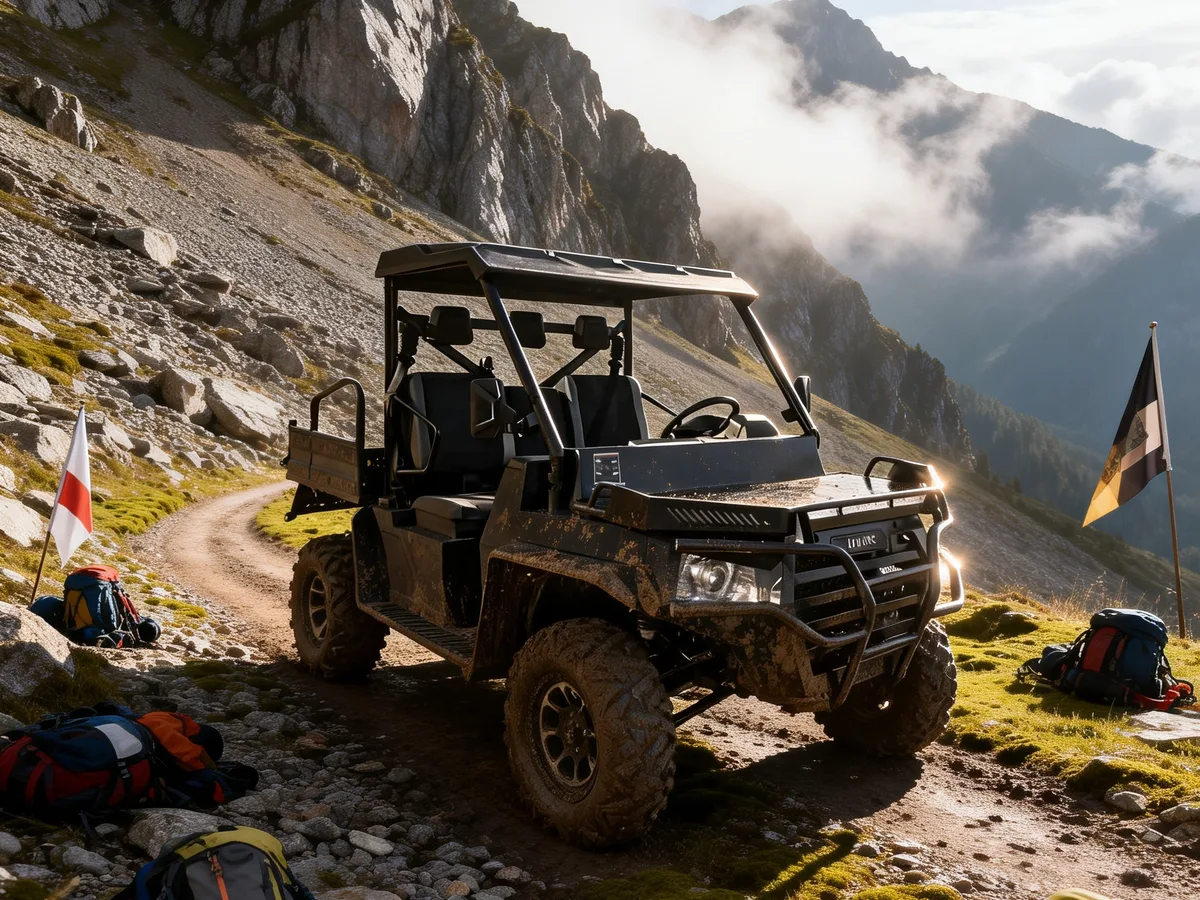 High-quality All Terrain 3 Wheel Off-road UTV Multi-purpose Vehicle Side Side Gasoline 4 Stroke Switchable 2WD/4WD Differential