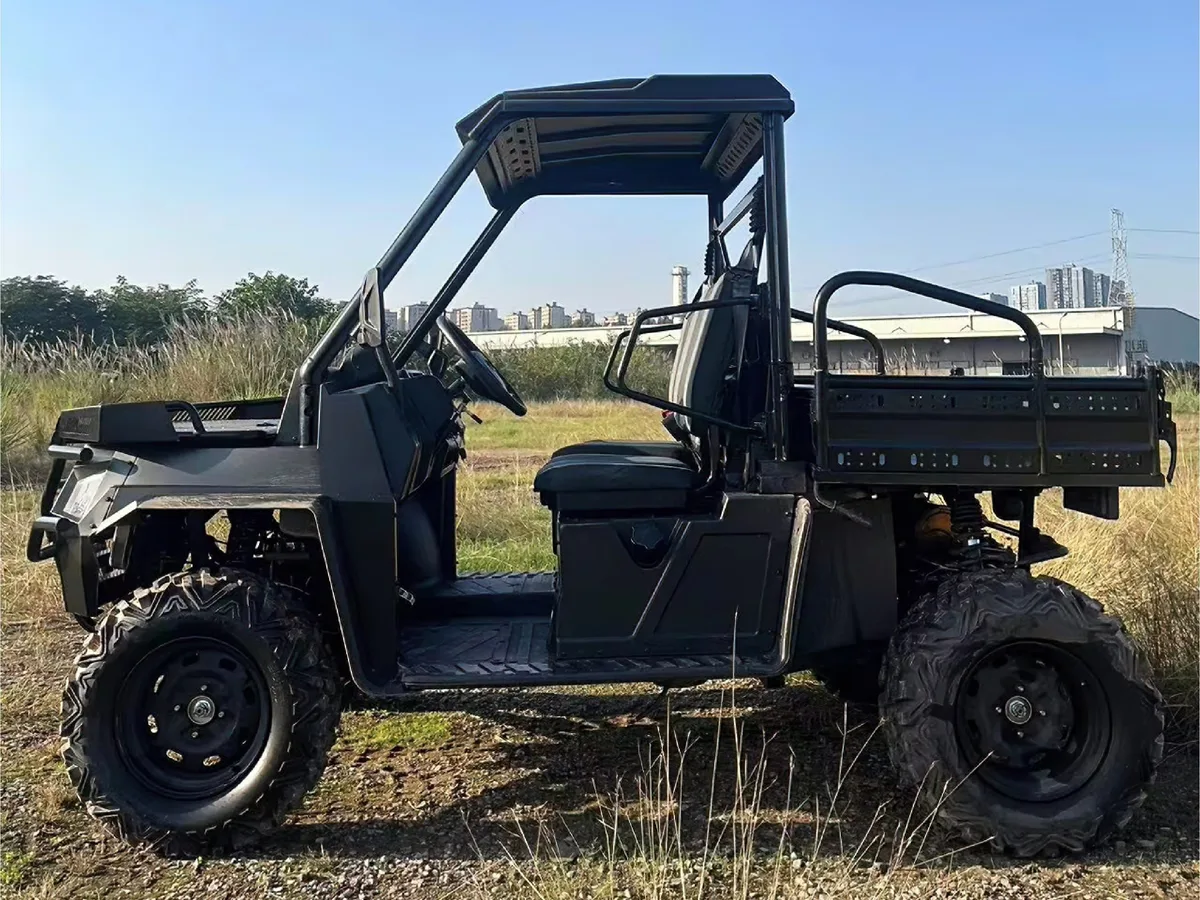 High-quality All Terrain 3 Wheel Off-road UTV Multi-purpose Vehicle Side Side Gasoline 4 Stroke Switchable 2WD/4WD Differential — Media 4